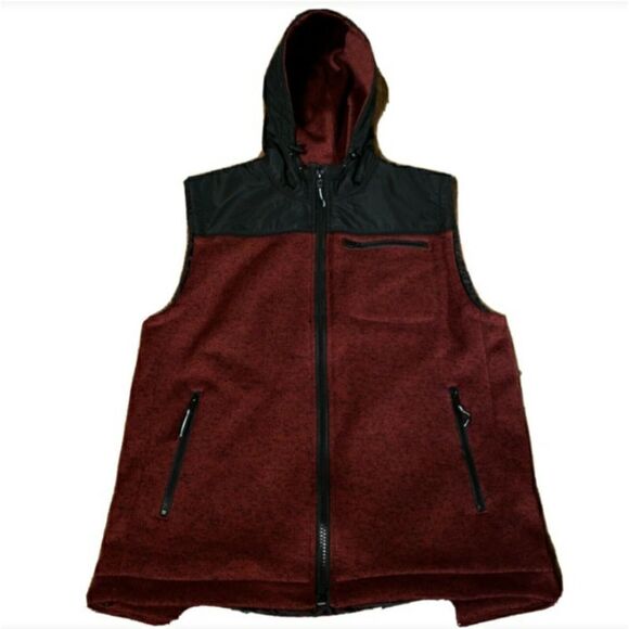 Flag & Anthem Hooded Zippered Vest, EUC - Picture 3 of 7